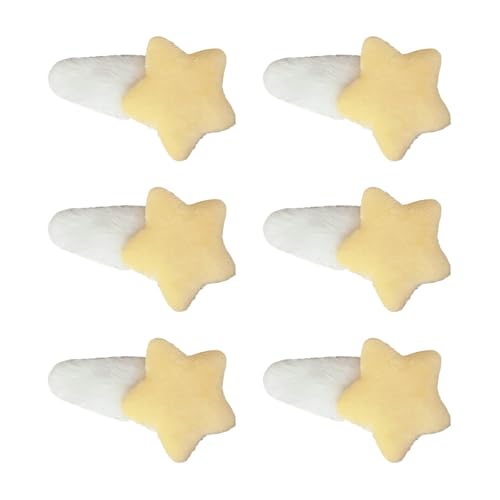 GMBYLBY Set Von 6 Dekorativen Plüsch Sternhaarklammern Weiche Und Komfortable Kopfbedeckung Stylish Haare Barrettes Schmuck Für Den Täglichen Gebrauch GMBYLBY Set Von 6 Dekorativen Plüsch Sternhaarklammern Weiche Und Komfortable Kopfbedeckung Stylish Haare Barrettes Schmuck Für Den Täglichen Gebrauch von GMBYLBY