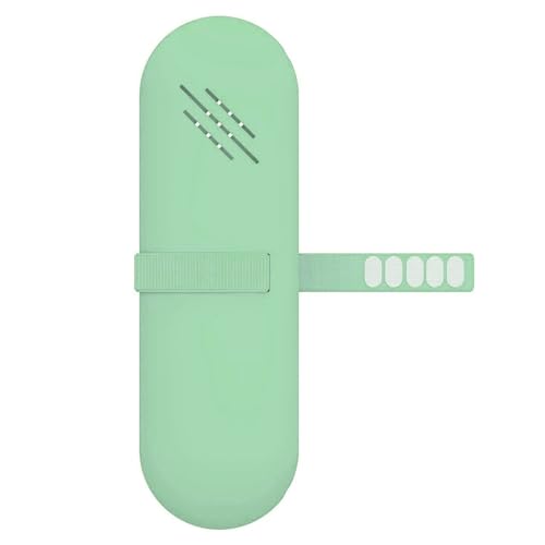 GMBYLBY Silikon-Make-up-Pinselhalter, tragbare Reise-Make-up-Pinsel-Tasche für Frauen und Mädchen, Kosmetikpinsel, grün von GMBYLBY