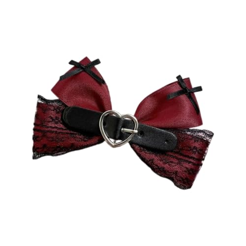 GMBYLBY Spitzen-Haarnadel, große Schleife, Haarspange, schwarz, elegant, 2000er-Jahre-Stil, Schleifenbündel, Kopfbedeckung, süßes Balletcore GMBYLBY Spitzen-Haarnadel, große Schleife, Haarspange, schwarz, elegant, 2000er-Jahre-Stil, Schleifenbündel, Kopfbedeckung, süßes Balletcore von GMBYLBY