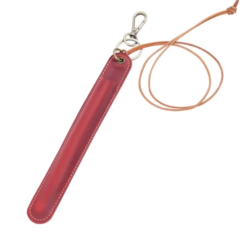 GMBYLBY Stifteetui aus PU-Leder für Füllfedern, Schutzhüllen, Weinrot Wr, M, Klassisch von GMBYLBY