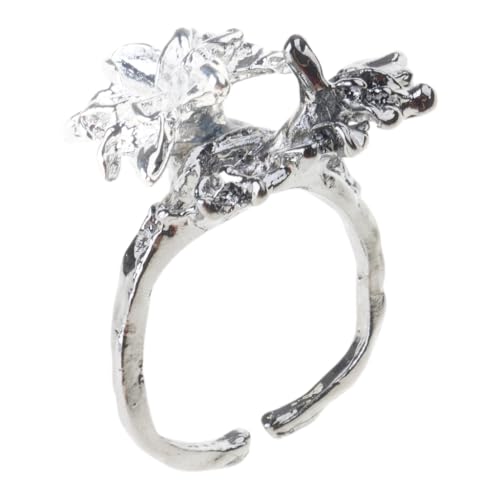 GMBYLBY Stilvolle Mando-Spinnerringe für Damen, verstellbar, für Angstlinderung, mit Sonnenblumen- und Schmetterlings-Designs von GMBYLBY