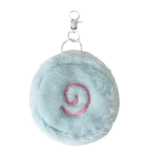 GMBYLBY Stilvoller Fischkuchen-Schlüsselanhänger, Geldbörse, tragbar, organisiert, Mehrzweck-Kartenhalter für Schmuck, Schlüssel, Blau Bl, M, Klassisch von GMBYLBY