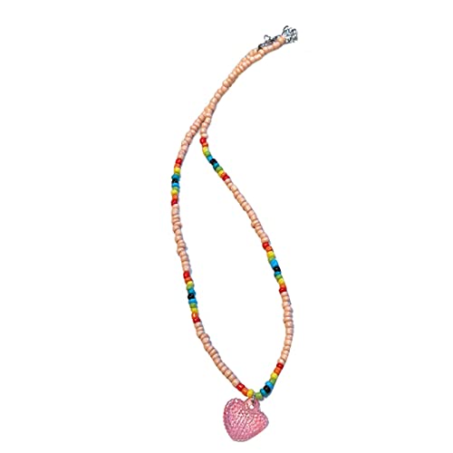 GMBYLBY Süße Süße Herz Anhänger Halskette Temperament Choker Fashion Party Schmuck Schlüsselbein Kette Buntes Perlencharme Herz Anhänger Mode Accessoire Charm Statement Elegant Perle Choker GMBYLBY Süße Süße Herz Anhänger Halskette Temperament Choker Fashion Party Schmuck Schlüsselbein Kette Buntes Perlencharme Herz Anhänger Mode Accessoire Charm Statement Elegant Perle Choker von GMBYLBY