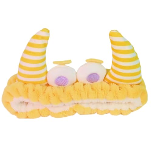 GMBYLBY Teufelshorn Cosplay Kopfbedeckung Party Teufel Stirnbänder Gestreift Horn Animation Haarreifen zum Waschen Gesicht Rollenspiele von GMBYLBY