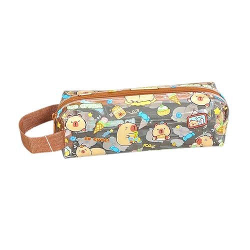 GMBYLBY Tier-Federmäppchen, ästhetisches Federmäppchen, transparent, einfach, schöne Halter, Beutel, schön, transparent, Capybara, ästhetisch, e, Einheitsgröße von GMBYLBY