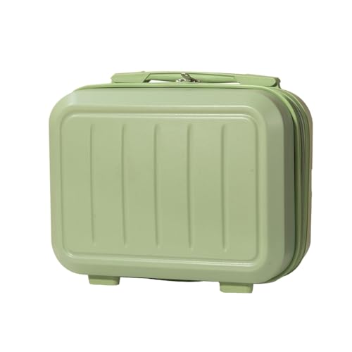 GMBYLBY Tragbares 35,6 cm Make-up Reise-Handgepäck ABS Tragetasche Make-up Koffer Kosmetiktasche für Reisen Camping Frauen Mädchen, grün von GMBYLBY