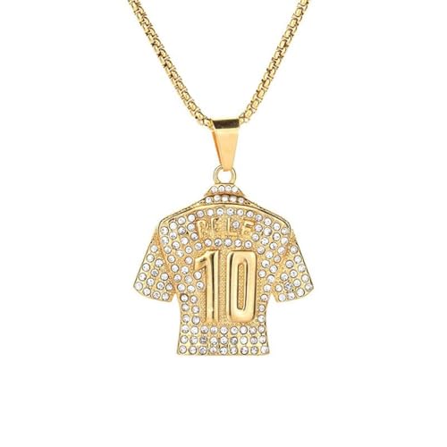 GMBYLBY Unverwechselbare Fußball-Halskette, Unisex, Sportschmuck zur Verbesserung Ihres Stils bei gesellschaftlichen Zusammenkünften und, M, Metall, Kein Edelstein von GMBYLBY