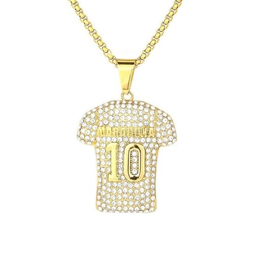 GMBYLBY Unverwechselbare Fußball-Halskette, Unisex, Sportschmuck zur Verbesserung Ihres Stils bei gesellschaftlichen Zusammenkünften und, M, Metall, Kein Edelstein von GMBYLBY