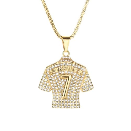 GMBYLBY Unverwechselbare Fußball-Halskette, Unisex, Sportschmuck zur Verbesserung Ihres Stils bei gesellschaftlichen Zusammenkünften und, M, Metall, Kein Edelstein von GMBYLBY