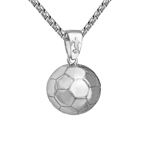 GMBYLBY Unverwechselbare Fußball-Halskette, Unisex, Sportschmuck zur Verbesserung Ihres Stils bei gesellschaftlichen Zusammenkünften und, M, Metall, Kein Edelstein von GMBYLBY