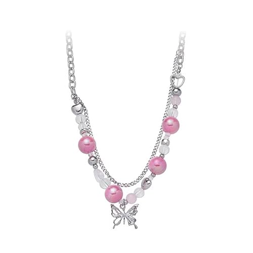 GMBYLBY Zarte Schmetterlingsanhänger Halskette Exquisites Kristallperlen Schlüsselbein Kette Aufsichtsschmetterling Halskette Für Frauen Mädchen Herz GMBYLBY Zarte Schmetterlingsanhänger Halskette Exquisites Kristallperlen Schlüsselbein Kette Aufsichtsschmetterling Halskette Für Frauen Mädchen Herz von GMBYLBY