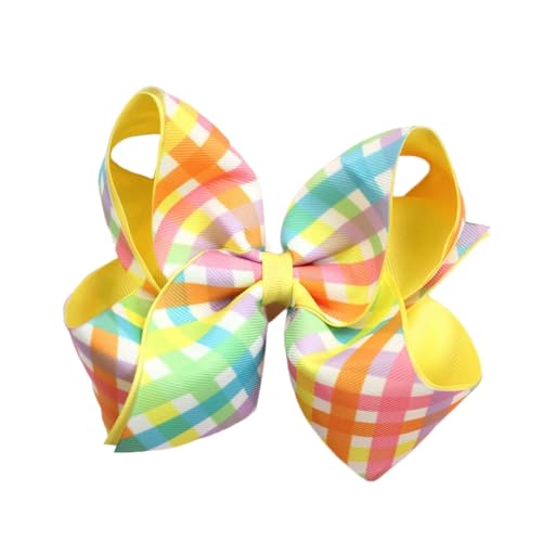 Haarspange mit Ostermotiv und Schleife, Hasen-Druck, für Kinder, Erwachsene, Festivals, Partys und von GMBYLBY