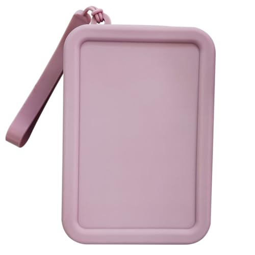 Kosmetiktasche aus Silikon für Damen, mit praktischem Reißverschluss und Griff, für den täglichen Gebrauch, Rosa P, M, Klassisch von GMBYLBY