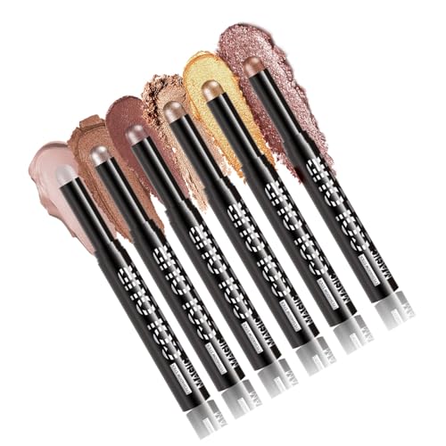 Lidschatten Stick Set 6 Farben Matte Highlight Lidschattenstift Wasserdichte Langlebige Höhen Pigmentierte Lidschatten Für Frauen Highlighter Lidschatten Stift Set von GMBYLBY