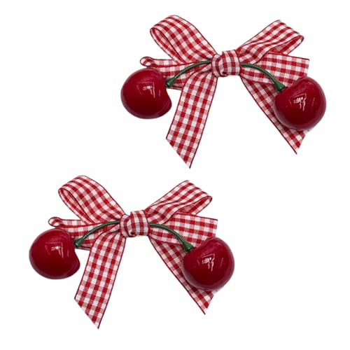 Mädchen Haarclip Set Von 2 Plaids Bowknot Design Barrettes Starke Hold Klemme Für Verschidene Styling Frauen Accessoire Frauen Barrettes von GMBYLBY