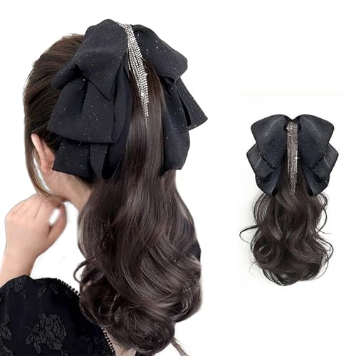Mädchen Pferdeschwanz Haarverlängerungen Klauenhaarstück Mit Elegantem Bowknot Foto Requisiten Mode 2000er Frisur von GMBYLBY