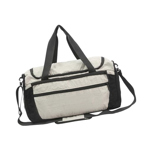 Mehrzweck-Sport-Reisetasche, wasserabweisendes Design, kompakte Handgepäck-Umhängetasche für Workout-Ausrüstung, unverzichtbare kompakte Handgepäcktasche, beige, Mass Beauty von GMBYLBY