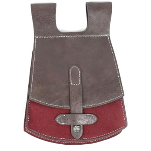 Mittelalterliche Ledertasche, tragbare Münzgeldbörse, Mittelaltergürtel, Renaissance-Gürtel, Würfeltasche für Männer und Frauen, small, Einheitsgröße von GMBYLBY