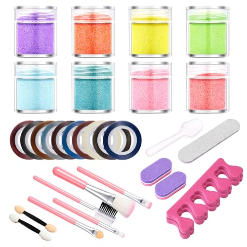 Nails Art Pinselset Nails Art Kits Mit Nagelfeile Nägel Glitzer Puder Nägel Pinselset Für Damen Nails Art Pinselset Nails Art Kits Mit Nagelfeile Nägel Glitzer Puder Nägel Pinselset Für Damen von GMBYLBY