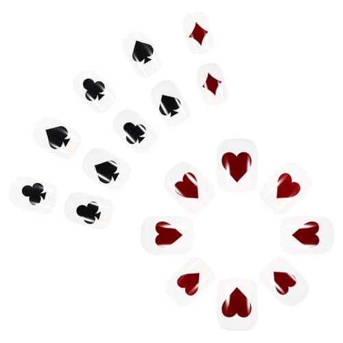 Quadratische Nägel Tipps Künstliche Nägel Kleber Auf Den Nägeln Aufklebende Nägel Aufdrückende Nägel Künstliche Falsche Nägel Für Damen Und Mädchen von GMBYLBY