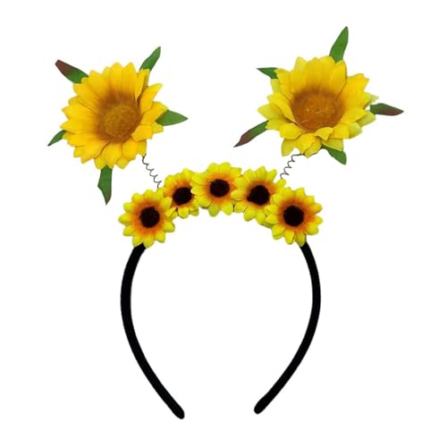 Sonnenblume Hairhoop Stirnband Helles Farben Haarband Bequeme Kleidung Perfekt Für Musikfestivals Und Partys von GMBYLBY