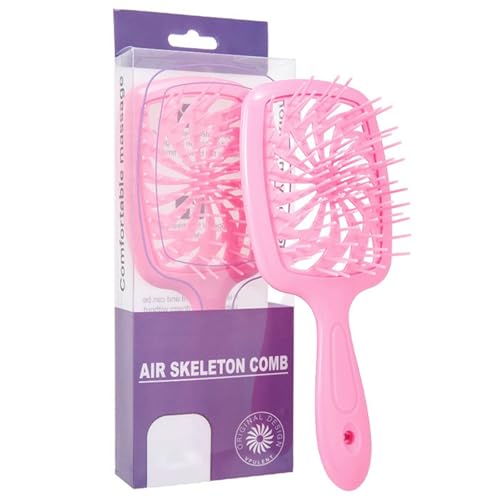 Stylische, belüftete Haarbürste zum Entwirren, für schnelles Styling, geeignet für Männer, Frauen und Kinder, mit feinem Haarstylingkamm von GMBYLBY