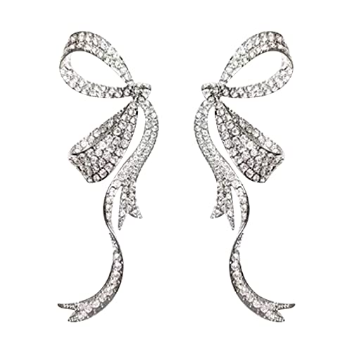Übertriebene Ohrringe Hochwertiger Sinn Luxus Diamonds Bowknot Ohrringe 2023 Trend Süßer Weiblicher Sommerstil Übertrieben Ohrstollen von GMBYLBY