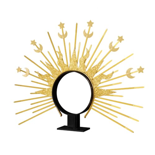 Übertriebenes Stirnband Mit Mond Tiaras Kronen Haarhoop Frauen Baroques Kopfbedeckungskronwerk Für Formelle Anlässe Kronenkopfschmuck von GMBYLBY