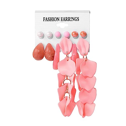 Verspielte Acrylohr Ohrschmuck Dopaminohrringe Statement Ohrringe Übertriebener Drop Set Acrylmaterial Für Mädchen von GMBYLBY