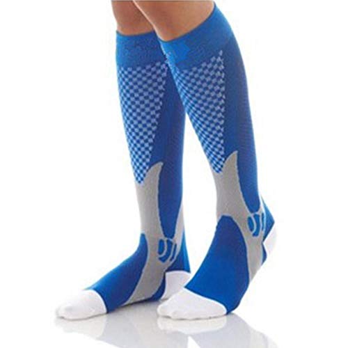 GMDNS Kompressionslaufsocken Kniestrümpfe Atmungsaktive Radsport-Sportbasketballsocken-C_L / Xl von GMDNS