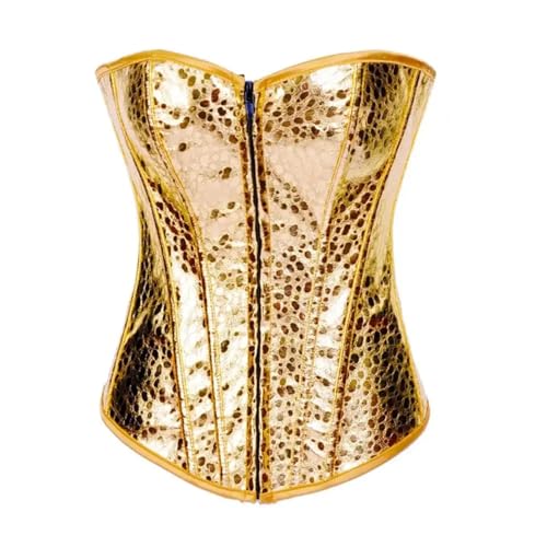 GMDNS Korsagen & Bustiers Für Damen Pailletten Glitzer Schnürung Leder Korsett Sexy Zip Bustier Corse Lete Overbust Steampunk Gold Korsetts L 2797-Gold GMDNS Korsagen & Bustiers Für Damen Pailletten Glitzer Schnürung Leder Korsett Sexy Zip Bustier Corse Lete Overbust Steampunk Gold Korsetts L 2797-Gold von GMDNS