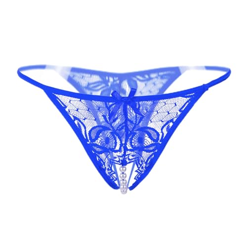 Plus Size Spitzenhöschen Für Sex, Offene Schritt-Slips Mit Perlen, Damen-Tangas Und G-Strings, Sexy Transparente Dessous-Unterwäsche,Blau,Eine Grösse Passt Allen Plus Size Spitzenhöschen Für Sex, Offene Schritt-Slips Mit Perlen, Damen-Tangas Und G-Strings, Sexy Transparente Dessous-Unterwäsche,Blau,Eine Grösse Passt Allen von GMDNS