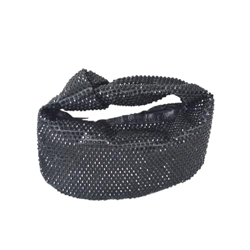 GMGQJST Clutch Bling Knotted Strass Abend Tote Tasche Kristalle Clutch Handtasche for Frauen Party Schulter Handtasche Tasche(Black) von GMGQJST