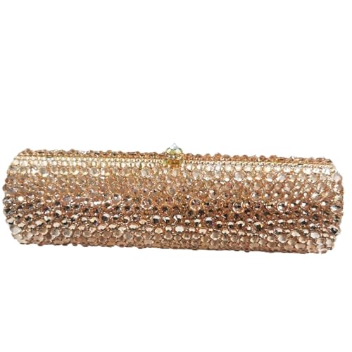 GMGQJST Clutch Damen Rot Silber Gold Kristall Diamant Abendtaschen und Clutches Taschen Formale Dinnerparty Prom Damen Diamant Handtaschen Geldbörse(Dark Grey) von GMGQJST