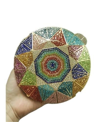 GMGQJST Clutch Diamantring-Form-Tasche Diamanten Clutch Taschen Frauen Prom Abendtaschen Designer Handtaschen Clutch Geldbörse Brieftasche(Gold) von GMGQJST