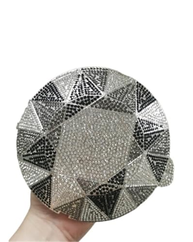 GMGQJST Clutch Diamantring-Form-Tasche Diamanten Clutch Taschen Frauen Prom Abendtaschen Designer Handtaschen Clutch Geldbörse Brieftasche(Green) von GMGQJST