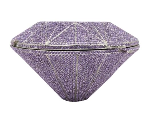 GMGQJST Clutch Diamantring-Form-Tasche Diamanten Clutch Taschen Frauen Prom Abendtaschen Designer Handtaschen Clutch Geldbörse Brieftasche(Red) von GMGQJST