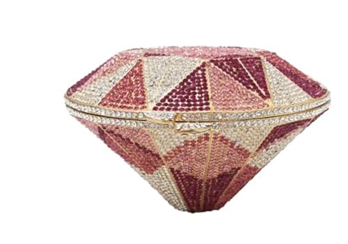 GMGQJST Clutch Diamantring-Form-Tasche Diamanten Clutch Taschen Frauen Prom Abendtaschen Designer Handtaschen Clutch Geldbörse Brieftasche(SKY BLUE) von GMGQJST