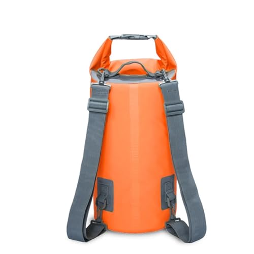 GMGQJST Dry Bag Rucksack PVC Wasserdichter Rucksack Kajak Beutel Outdoor Trekking Schulter Dry Bag Reise Tauchen Boot Ozean Pack Fluss Tasche 5L 10L 15L 20L 30L(Orange,5L) von GMGQJST