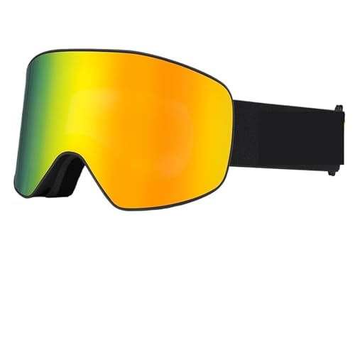 GMGQJST Motocross Brille Professional Ski Glasses Men Women Anti-fog Snow Skiing Protection Winter Adult Sport(Gold set) von GMGQJST