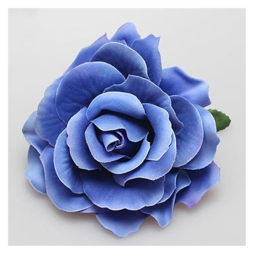Haarschmuck Blumen 3PCS Rose Künstliche Blume Haarnadel Braut Hochzeit Party Brosche Frauen Haar Clips Headwear(Blue) von GMGQJST