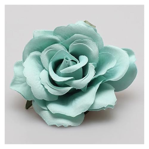 Haarschmuck Blumen 3PCS Rose Künstliche Blume Haarnadel Braut Hochzeit Party Brosche Frauen Haar Clips Headwear(Mint Green) von GMGQJST