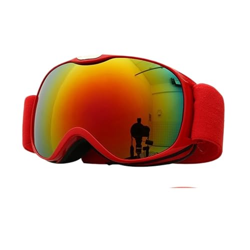 Motocross Brille Children Ski Goggles Anti-fog Double Layer Skiing Glasses Kids Snowboard Winter Outdoor Sports Goggle for Age 4-14(XJ-ET-HO) von GMGQJST