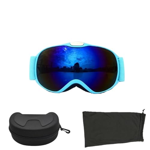 Motocross Brille Children Ski Goggles Anti-fog Double Layer Skiing Glasses Kids Snowboard Winter Outdoor Sports Goggle for Age 4-14(XJ-ET-LA-HE) von GMGQJST