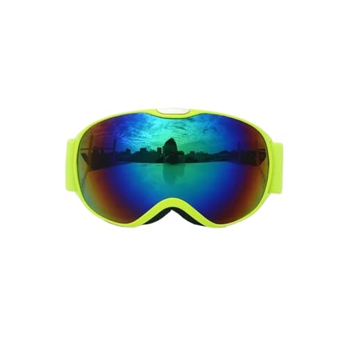 Motocross Brille Children Ski Goggles Anti-fog Double Layer Skiing Glasses Kids Snowboard Winter Outdoor Sports Goggle for Age 4-14(XJ-ET-LV) von GMGQJST