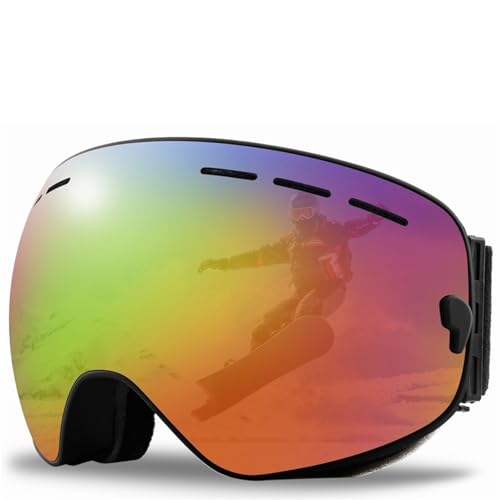 Motocross Brille Double Layers Anti-fog Ski Goggles Snowmobile Ski Mask Skiing Glasses Men Women Snow Googles Snowboard Sunglas(SE11) von GMGQJST