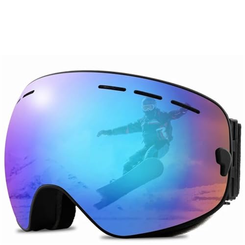 Motocross Brille Double Layers Anti-fog Ski Goggles Snowmobile Ski Mask Skiing Glasses Men Women Snow Googles Snowboard Sunglas(SE12) von GMGQJST
