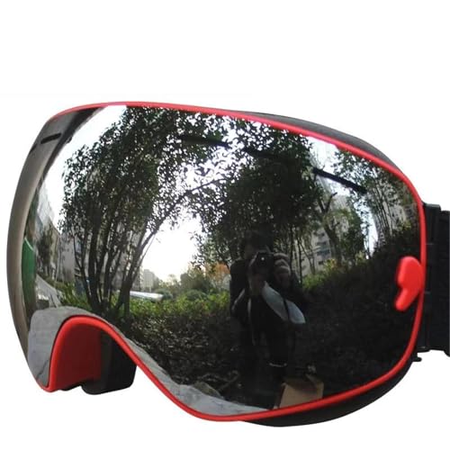 Motocross Brille Double Layers Anti-fog Ski Goggles Snowmobile Ski Mask Skiing Glasses Men Women Snow Googles Snowboard Sunglas(SE14) von GMGQJST