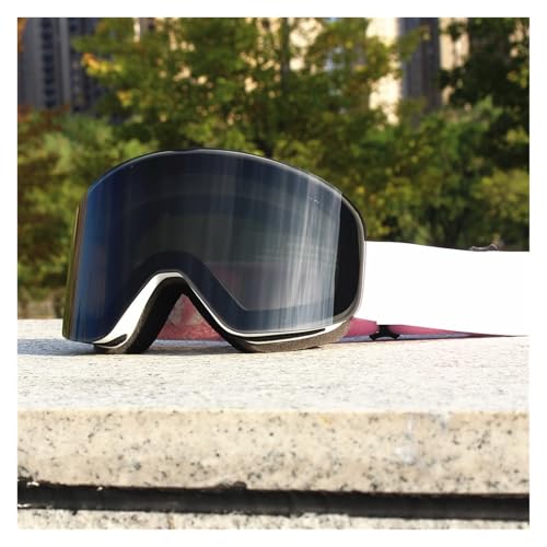 Motocross Brille Ski Goggles Magnetic Double Layer Lens Magnet Skiing Anti-fog Snowboard Men Ski Glasses Eyewear Oculos Snowboard(Frame and lens 5) von GMGQJST