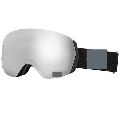 Motocross Brille Ski Goggles Men Women Anti-fog Ski Eyewear Snow Glasses Adult Snowboard Goggle with Night Yellow Lens and Case Set(Bks goggle only) von GMGQJST